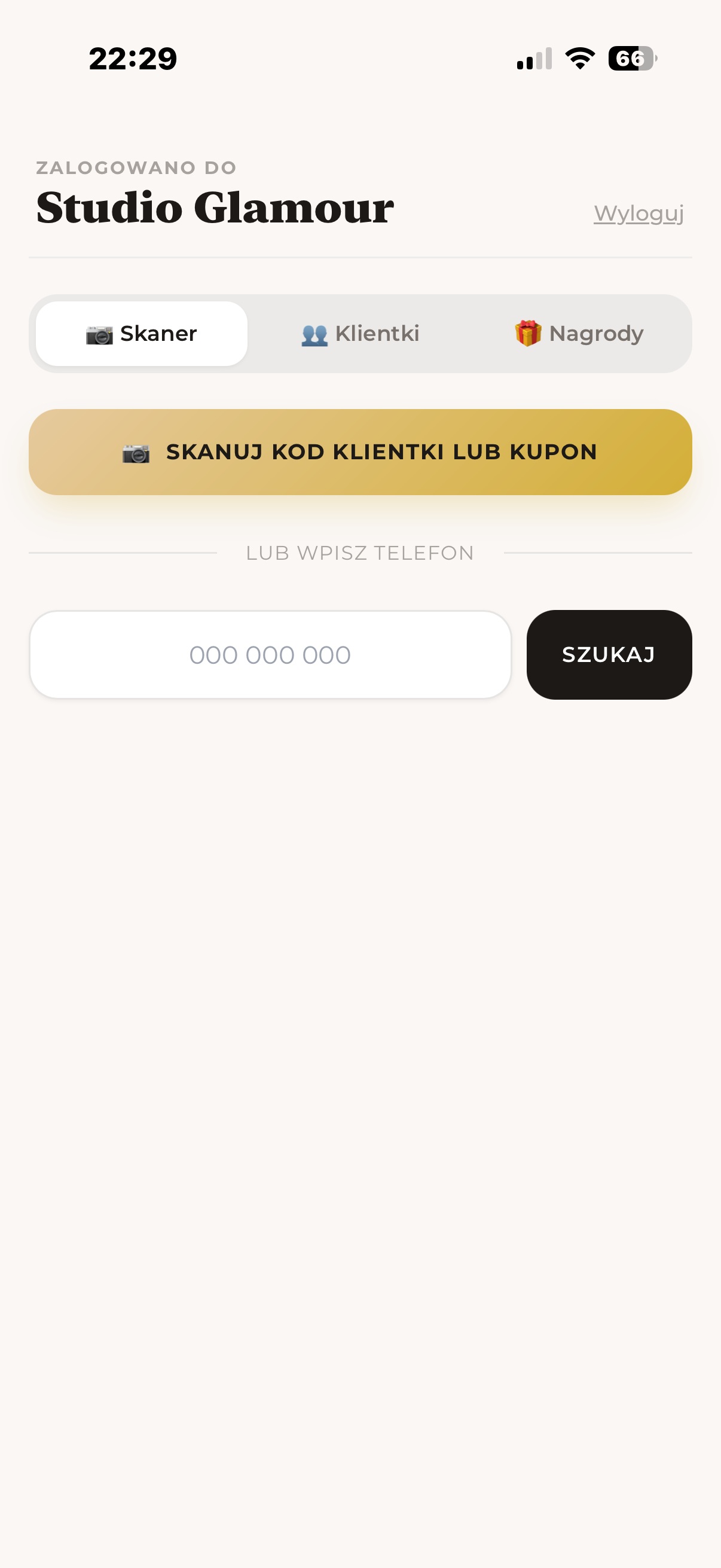 VIP Beauty Pass — panel salonu